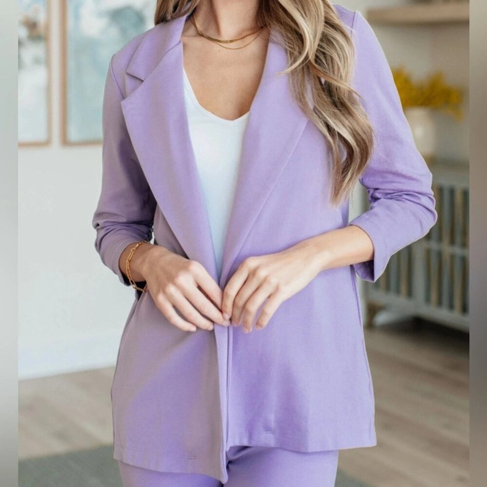 Dear Scarlett Violet Blazer
